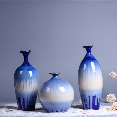 Hand-painted 3 pcs vase for flowers multiple styles Jahrriesnge porcelain of Kiln change set three pieces cna0048