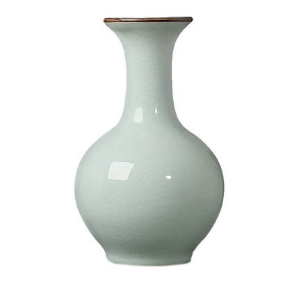 Living room flower arrangement ornamental cracked ceramic large vase Jahrriesnge porcelain of official kiln crack vase cna0382