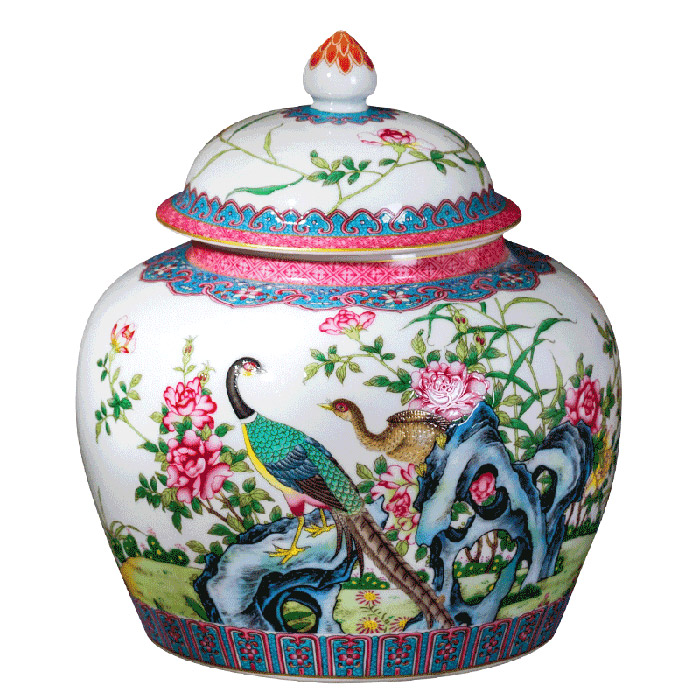 Jingdezhen enamel color tea pot ceramic empty sealed pot in kitchen Jahrriesnge porcelain of guan kiln crack glaze vase cna0436