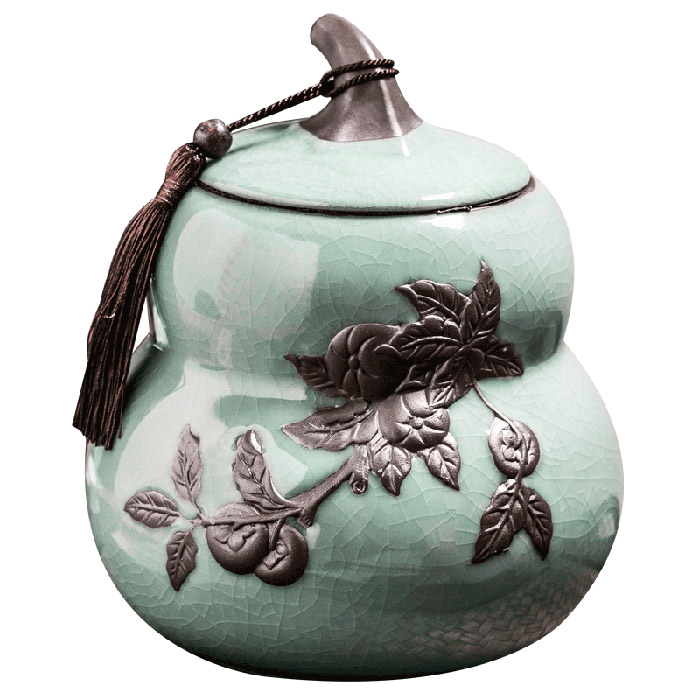 Small portable sealed gourd storage pottery jars kitchen ornaments Jahrriesnge porcelain of cna0494