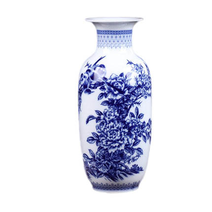 Jingdezhen overglaze peony pattern winter melon shaped ceramic vase Jahrriesnge porcelain of glaze vase cna0589