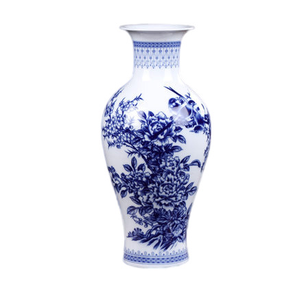 Jingdezhen In-glaze color ceramic vase with fishtail shape Jahrriesnge porcelain of glaze vase cna0592