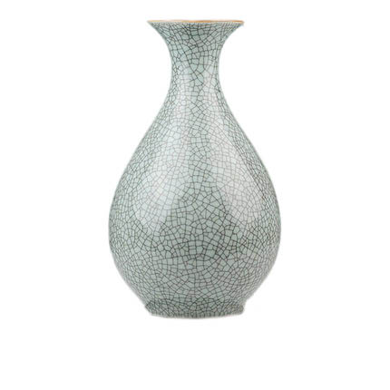 Jug shape mint cracked glaze ceramic vase crafts Jahrriesnge porcelain of kiln crack glaze vase cna0662