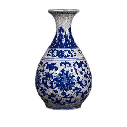 Small fish tail shape blue and white chinese hand painted ceramic jar Jahrriesnge porcelain of white and blue vase cna0869