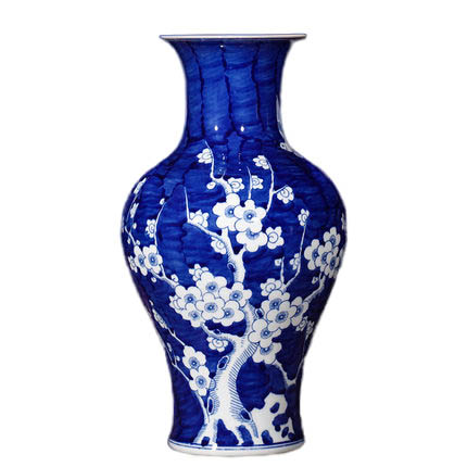 Plum pattern fishtail shape blue and white china ceramic vase Jahrriesnge porcelain of plum blossom vase cna0929