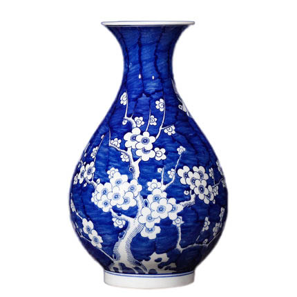 Plum pattern blue and white china ceramic jar and ornament Jahrriesnge porcelain of plum blossom vase cna0931