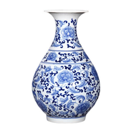 Antique blue and white ornamental ceramic pot Jahrriesnge porcelain of blue and white vase cna1086