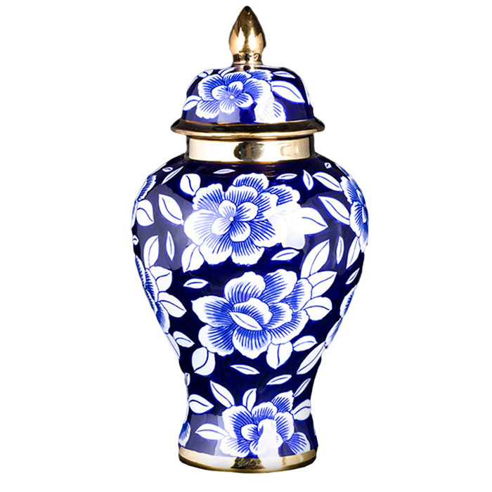 Antique large blue and white china ceramic storage vase living room Jahrriesnge porcelain of large vase cna1162