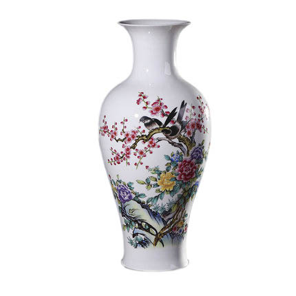 Large spring scenery floor ceramic vases and ornaments Jahrriesnge porcelain of spring scenery vase cna1163
