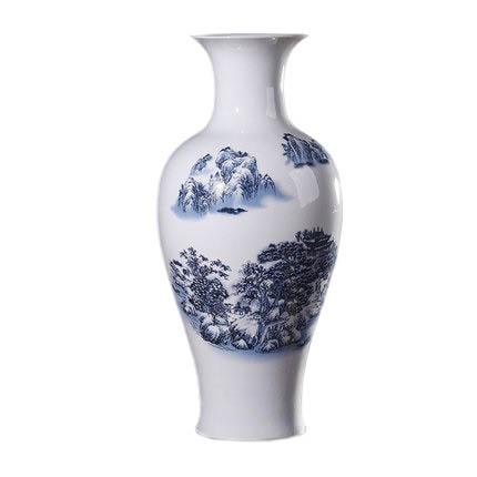 Large landscape painting floor ceramic flower vases and ornaments Jahrriesnge porcelain of spring scenery vase cna1166