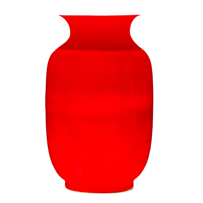 Red thin tire ceramic floor standing flower vase and ornament Jahrriesnge porcelain of cna1229