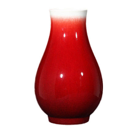 Chinese big burgundy red floor ceramic flower vase home accessories Jahrriesnge porcelain of red vase cna1279