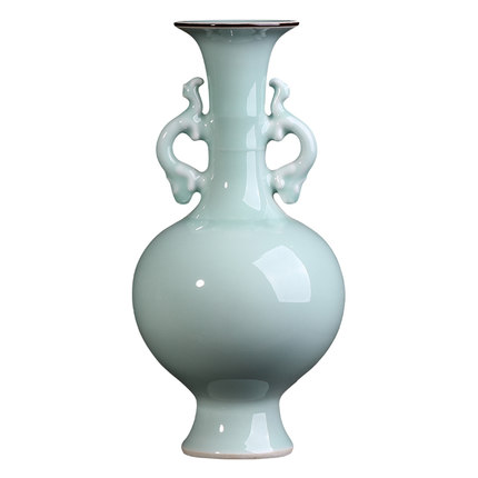 Vintage ceramic celadon vase flower arranging accessories home Jahrriesnge porcelain of small vase cna1334