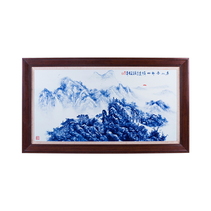 Hand painted porcelain plate painting study room background wall Jahrriesnge porcelain painting of cna1531