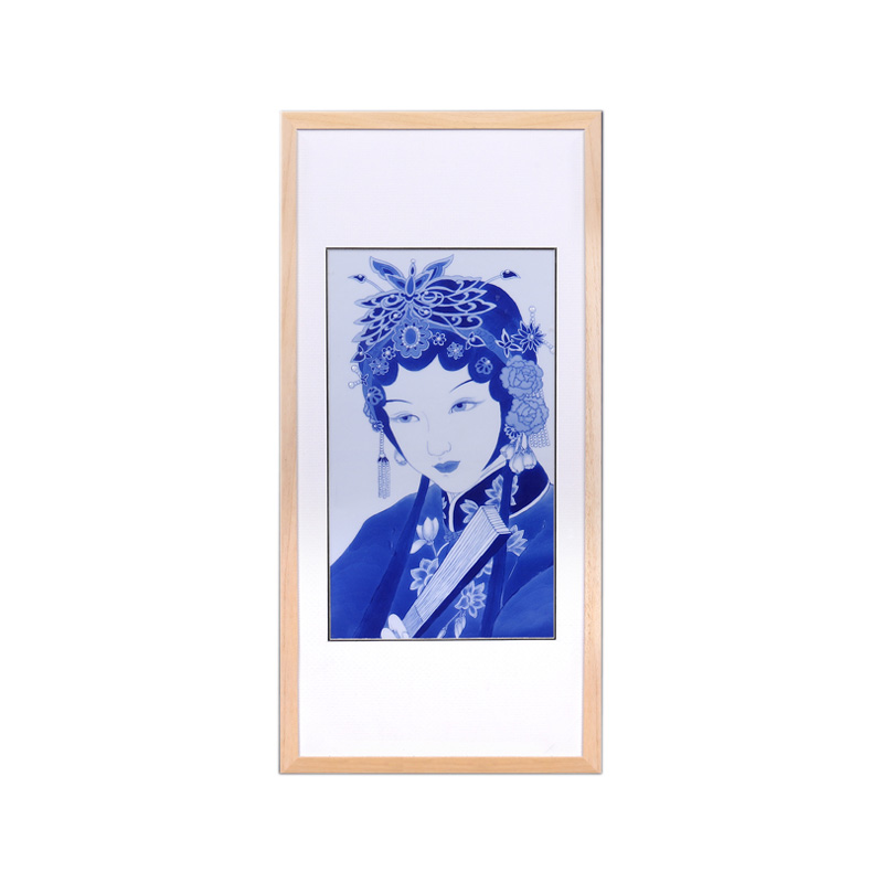 Jingdezhen peking opera huadan figure porcelain plate painting hotel Jahrriesnge porcelain painting of cna1585