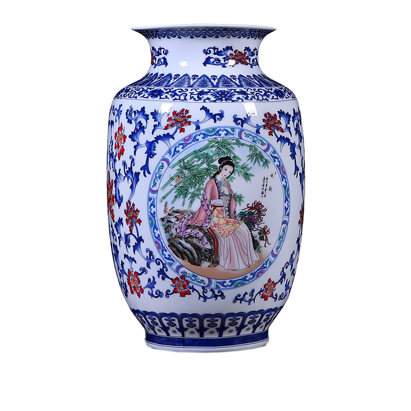 Jingdezhen pastel ceramic flower vase living room home decorations Jahrriesnge porcelain of cna1588