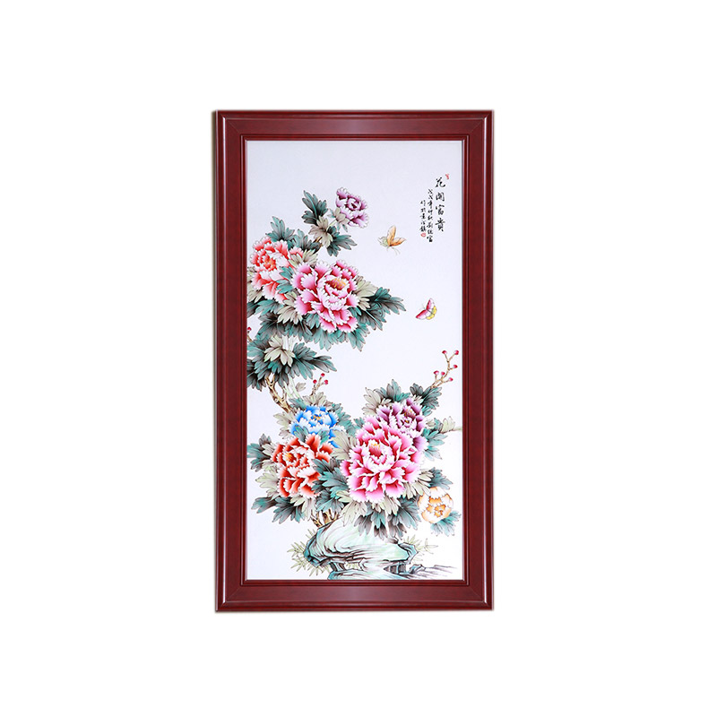 Jingdezhen hand-painted porcelain plate painting sofa background wall Jahrriesnge porcelain painting of cna1597