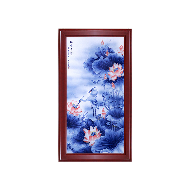 Hand-painted porcelain hanging plate painting study decoration Jahrriesnge porcelain painting of cna1598
