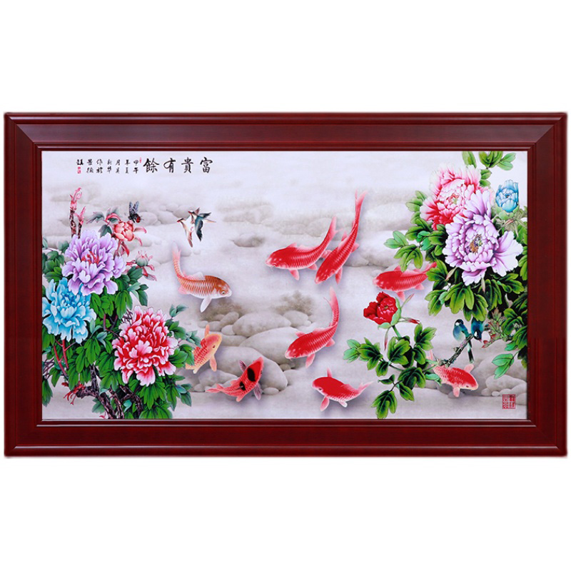 Rich and rich ceramic plate painting dining room restaurant Jahrriesnge porcelain painting of cna1664