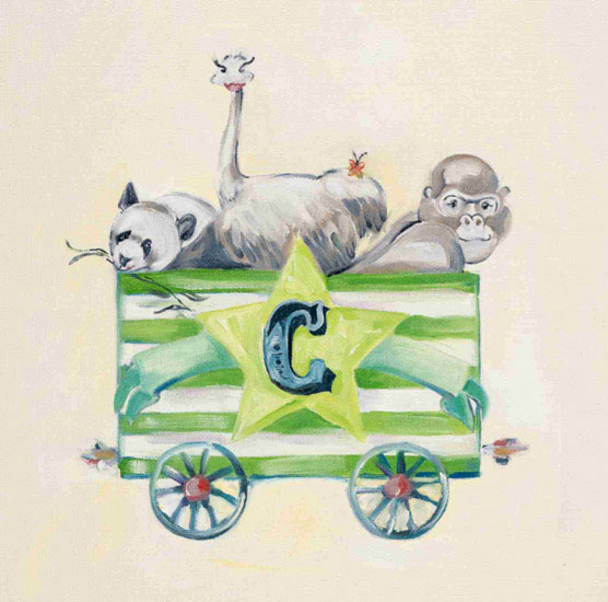 Jahrriesnge Animals of monkey ostrich and panda lpf10657