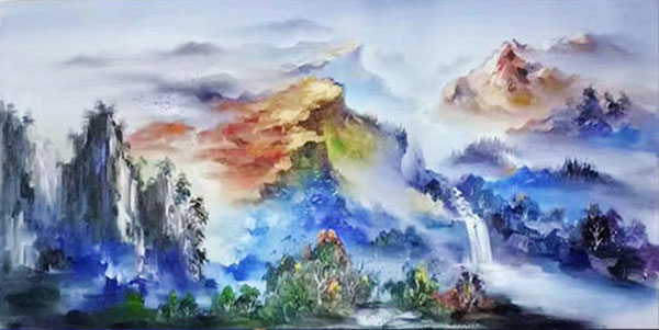 Jahrriesnge Landscape of mountains-and-waterfall-lpg0774