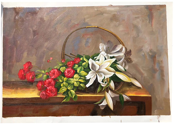Jahrriesnge Still Life of red-rose-and-white-lily-lpg0823