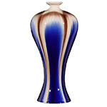 blue vases and ornaments