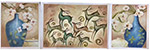 JAHRRIESNGE mixed flowers deers lpg1334 Floral